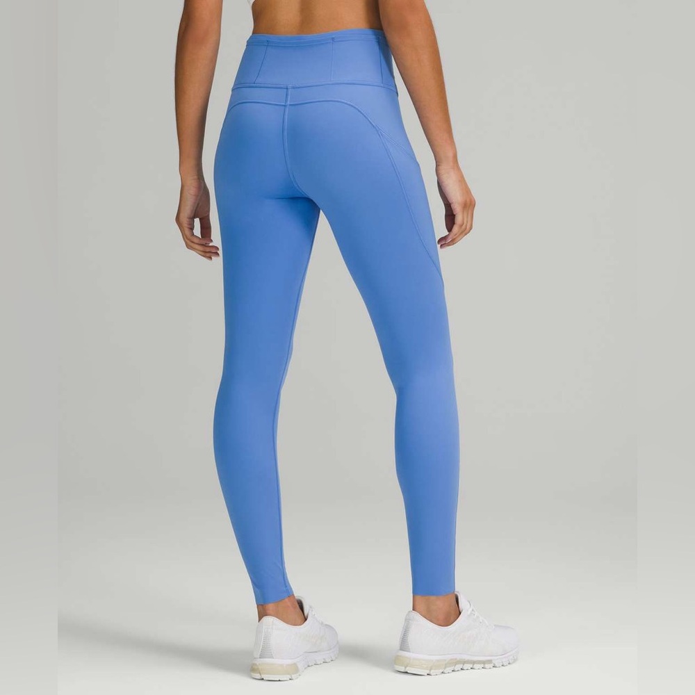 Lululemon Fast & Free Tights High-Rise Legging Blue Nile NWOT